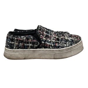 Sam Edelman Twill Knit Lacey Platform Sneakers 6
